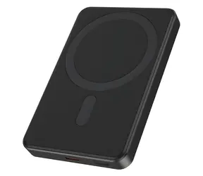 Gembird PB05-WPC15M-01 černá / Powerbanka / 5 000 mAh / 15 W bezdrátové nabíjení / USB-C / Power Delivery 20 W