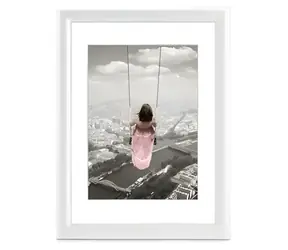 Hama SWING bílá / Fotorámeček / 15 x 20 cm / plast