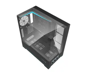 darkFlash DY450 černá / ATX / bez ventilátorů / 2x USB-A / 1x USB-C / průhledná bočnice / bez zdroje