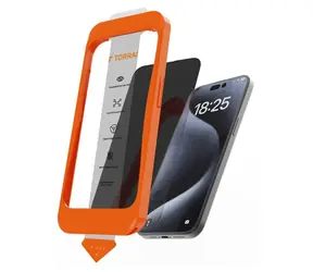 Torras Install Master iPhone 16 Plus / Tvrzené sklo / Tvrdost 9H+ / Redukce modrého světla / Ochrana proti pádu z 2,44 m
