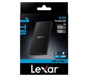 Lexar SL300 1TB / Přenosný SSD disk / USB 3.2 Gen 2 / čtení: 1050 MB/s / zápis: 1000 MB/s