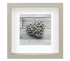 Hama Scala taupe 23x23 cm / Portrétový rámeček / MDF / 3D / s paspartou
