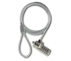 Hama Light stříbrná / Zámek pro notebook / 4místný číselný kód / kabel 1,8 m