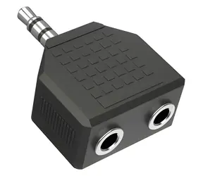 Hama audio adaptér 3,5 mm jack na 2× 3,5 mm jack / Rozdvojka / stereo / černá