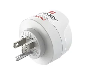 Hama Typ B bílá / Cestovní adaptér / USA, Kanada, Asie / 100-250 V