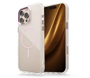CPA Clear Thin Mag růžový / Kryt / Apple iPhone 17 Pro Max / MagSafe / PC+TPU