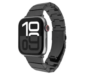 FIXED Resin Strap Carbon Black / Řemínek / pro Apple Watch 38/40/41 mm / pryskyřice / nastavitelná délka
