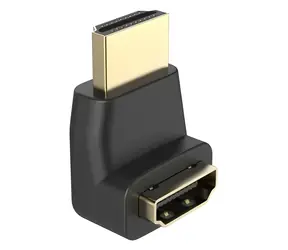 Hama černá / Adaptér HDMI / úhlový 90° / zástrčka-zásuvka / High Speed