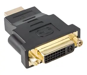 Lanberg redukce HDMI (M) na DVI-D (F) černá / Redukce / 24+5 pin