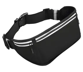 Hama Running ledvinka na telefon černá / Sportovní ledvinka / reflexní prvky / elastan / obvod 65–140 cm