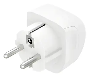Hama cestovní adaptér z Británie do EU / Zásuvkový adaptér / 3pólový / 100–250 V
