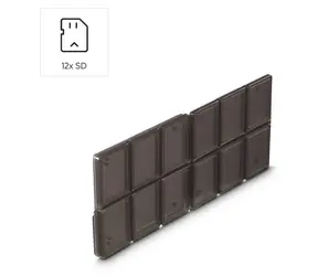 Hama Box na SD karty černá/průhledná / Pouzdro na paměťové karty / 12x SD karet