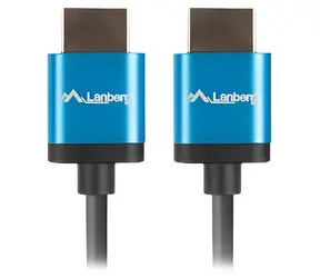 Lanberg HDMI kabel 1.8 m černá / Kabel HDMI na HDMI / 4K/60Hz