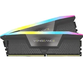 Corsair Vengeance RGB 16GB (2x8GB) šedá / Operační paměť / DDR5 / 6000 MHz / CL36 / DIMM / XMP / EXPO