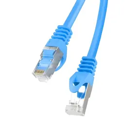 Lanberg CAT6 FTP 0,5 m modrá / Patch kabel / RJ45-RJ45 / Fluke Passed