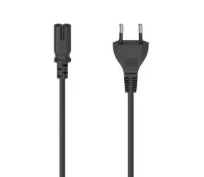 Hama eurozástrčka – C7 černá / Napájecí kabel / 5 m / 230 V / VDE