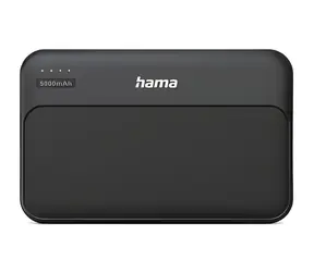 Hama Pocket 5 černá / Powerbanka / 5000 mAh / 2x USB-A / 5V / 2.1A