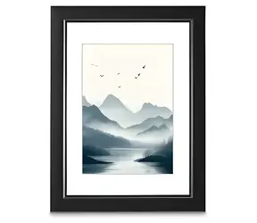 Hama Chill černá / Rámeček plastový / 30x40 cm / matné sklo