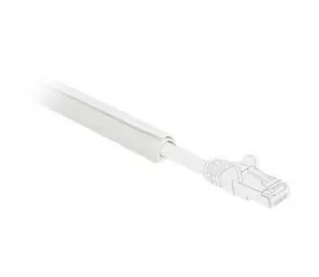 Delock bílá / Kabelový kanál / 10x10 mm / 1 m / Samolepicí