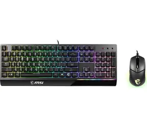 MSI Vigor GK30 Combo černá / Set klávesnice a myši / podsvícení / US layout