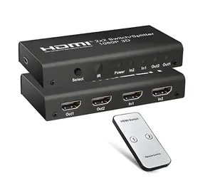 PremiumCord HDMI přepínač 2:2 / Přepínač / 4K 60Hz / 1080p / dálkový ovladač