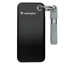 Verbatim Pocket SSD 512GB černá/šedá / Externí SSD / USB-C 3.2 Gen 2 / R: 1000 MB/s / W: 1000 MB/s