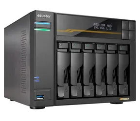 Asustor Lockerstor 6 Gen3 AS6806T 6-Bay / NAS / 4x M.2 SSD / 6x 3,5" SATA / AMD V3C14 / 16GB RAM / 2x 10GLAN + 2x 5GLAN