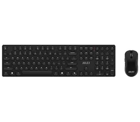 MSI FORGE K210 černá / Bezdrátová sada klávesnice a myši / bezdrátová / dobíjecí / USB / CZ+SK layout