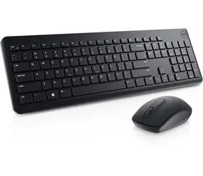 DELL KM3322W CZ/SK černá / Set bezdrátové klávesnice a myši / CZ/SK layout / USB adaptér 2.4GHz / 1000 DPI
