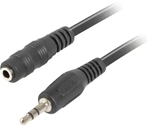 Lanberg CA-MJFJ-10CC-0030-BK černá / Propojovací kabel / Jack 3.5mm / 3m