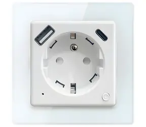 IMMAX NEO SMART Nexa s kolíkem (E) / Chytrá zásuvka / 16A / 1x USB / 1x USB-C PD 20W / Wi-Fi / TUYA / LIDL