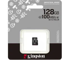 Kingston microSDXC 128GB Industrial / Paměťová karta / UHS-I V30 / U3 / Class 10