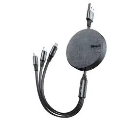 Baseus Fabric 3v1 / Kabel USB 3v1 / 1x USB-C / 1x Lightning / 1x microUSB