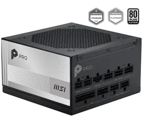 MSI PRO A1000PL PCIE5 / Zdroj / 1000W / ATX3.1 / 80PLUS Platinum / modulární kabeláž