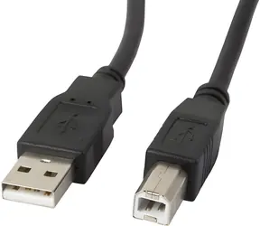 Lanberg CA-USBA-10CC-0010-BK černá / Datový kabel / USB-A (M) - USB-B (M) / 1 m