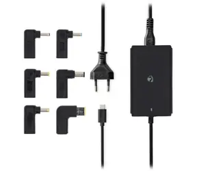 NEDIS / Adaptér k notebooku / GaN / 65 W / USB-C / 6 napájecích tipů