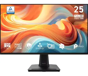 24.5" MSI PRO MP251 E14L černá / Monitor / IPS / FHD / 16:9 / 144Hz / HDMI / VESA