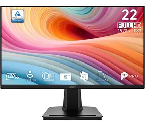 21,4" MSI PRO MP225 E12VL černá / Monitor / VA / Full HD / 120Hz / DisplayPort