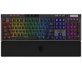 MSI STRIKE PRO Wireless Silent / Herní klávesnice / mechanická / bezdrátová 2,4GHz+BT / RGB / CZ+SK layout