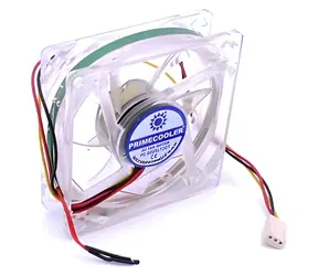 Primecooler PC-L802512ST bílá / Ventilátor do PC / 80 mm / 3pin / 2400 rpm / LED