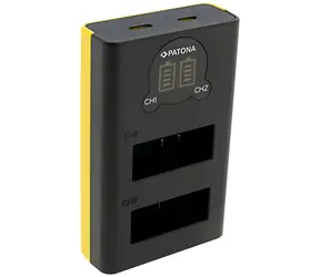 Patona / Dual nabíječka / GoPro Hero 13 / USB-C / LCD displej