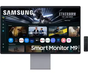 32" Samsung Smart M9 OLED stříbrná / Monitor / OLED / 3840 x 2160 / 165 Hz / Tizen / USB-C PD 90W