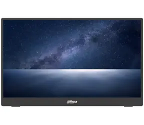 16" Dahua PM16-F201SDT černá / Monitor / IPS / 1920x1080 / 6ms / 1000:1 / 250 cd/m2 / HDMI / 2x USB-C / VESA 75x75