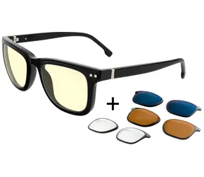 GUNNAR Cupertino Onyx / Kancelářské a herní brýle / BLF 35–98 / GUNNAR focus