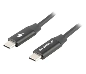 Lanberg Kabel USB-C na USB-C černá / Datový a nabíjecí kabel / USB 2.0 / 1,8 m / QC 4.0