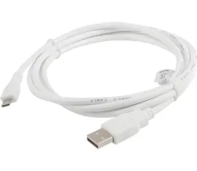 Lanberg CA-USBM-10CC-0018-W bílá / Kabel Micro USB / USB-A na Micro USB / 1.8 m