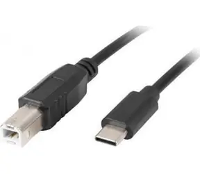 Lanberg CA-USBA-13CC-0018-BK černá / Kabel USB / USB-C - USB-B / 1.8 m