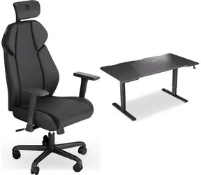 Endorfy Meta + Atlas L černá / Herní set / stůl 150 × 78 cm / nosnost stolu 80 kg / nosnost židle 120 kg