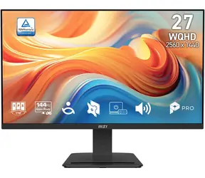 27" MSI PRO MP273Q E14 černá / Monitor / IPS / QHD 2560x1440 / 144 Hz / 300 cd/m2 / 2x HDMI + DP / VESA / repro