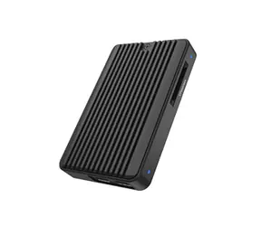 Icy Box IB-CR601M-C31 černá / Externí box pro M.2 NVMe & SATA se čtečkou karet / USB-C / Hliník
